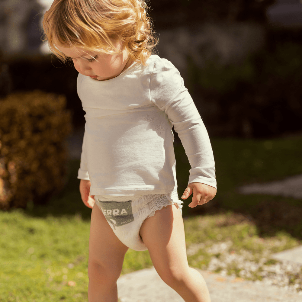 تيرا - حفاضات كِلوت نباتي - المقاس 5 يمشي - 13-18 كجم - عبوة 3 - 42 قطعة