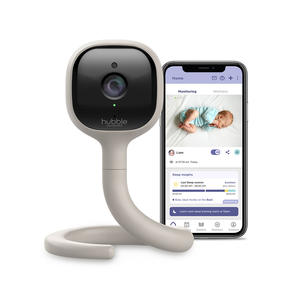 Hubble - Connected AI Vision 2k UHD Smart Baby Monitor - Moonlight