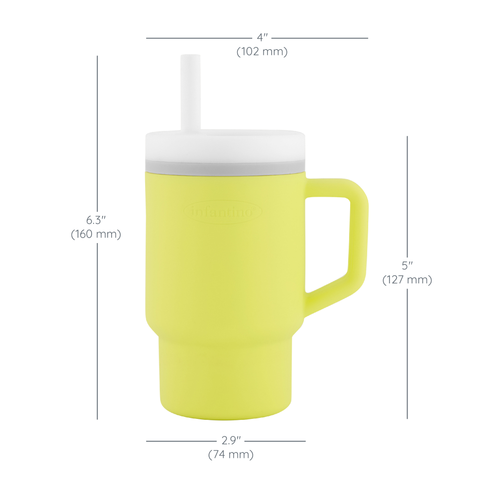 Infantino - My 1st Tumbler With Leak-Resistant Straw - Citrus