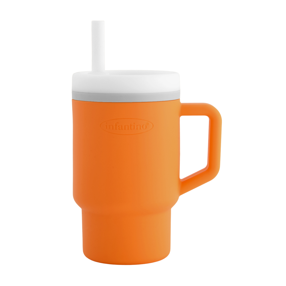Infantino - My 1st Tumbler With Leak-Resistant Straw - Orange