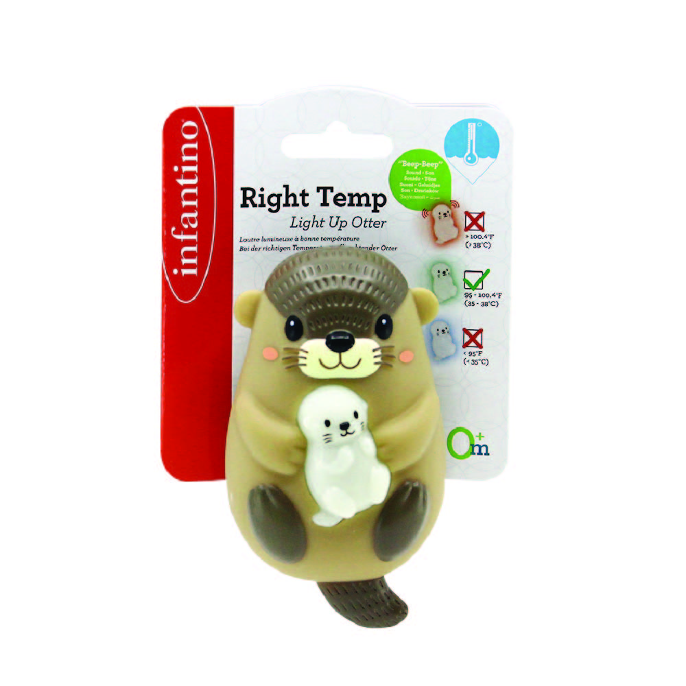 Infantino - Right Temp Light Up Otter Bath Toy