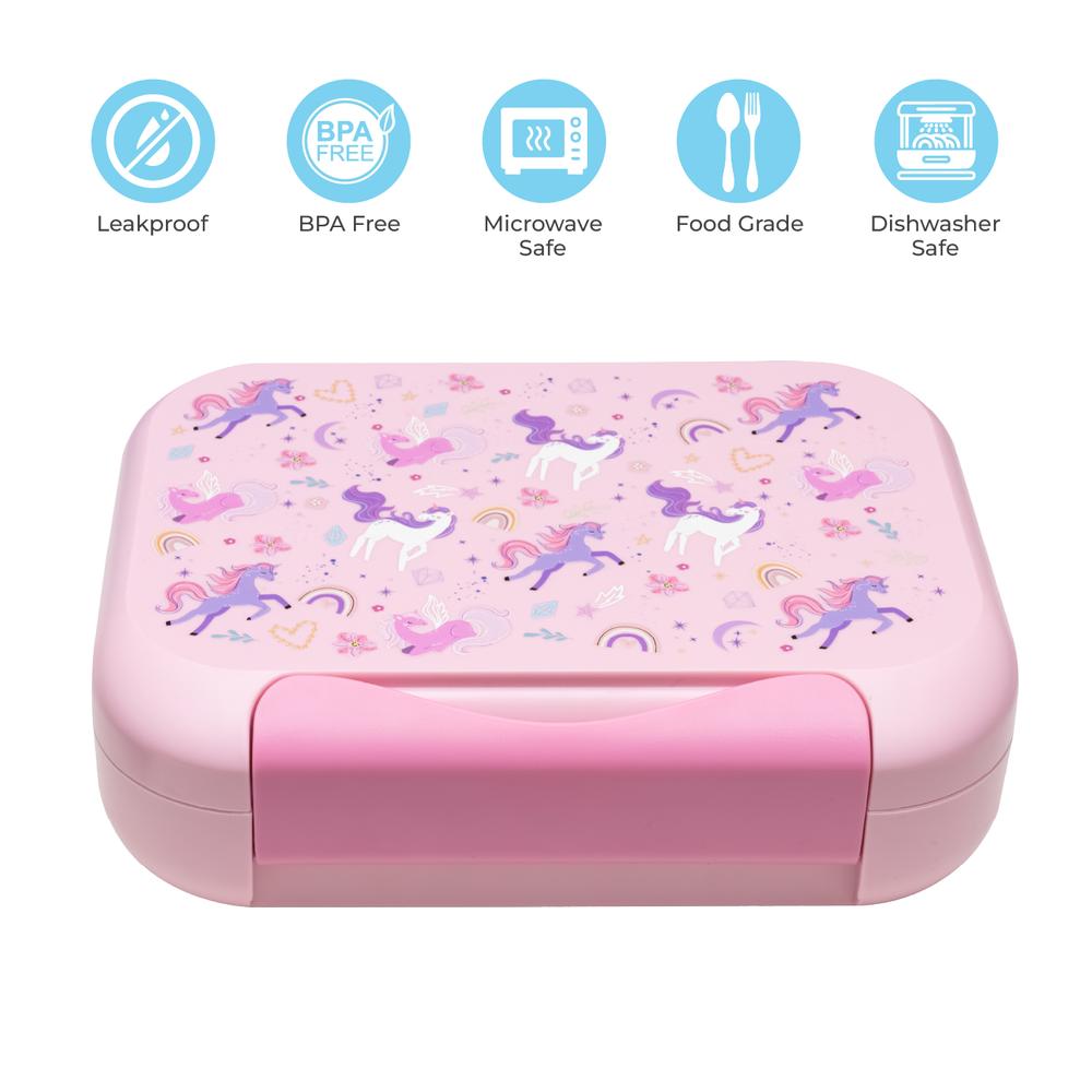 Moon - Kids' 3-Compartment Lunch Box - Unicorn
