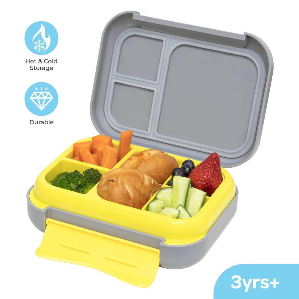 مون - طقم صندوق غداء للأطفال مع زمزمية معزولة وشنطة حمل بحزام