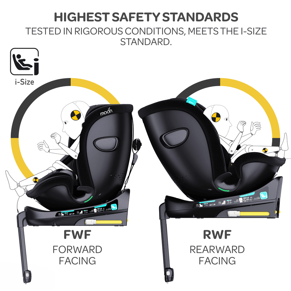 MOON - GYRO PRO Plus Car Seat- Black