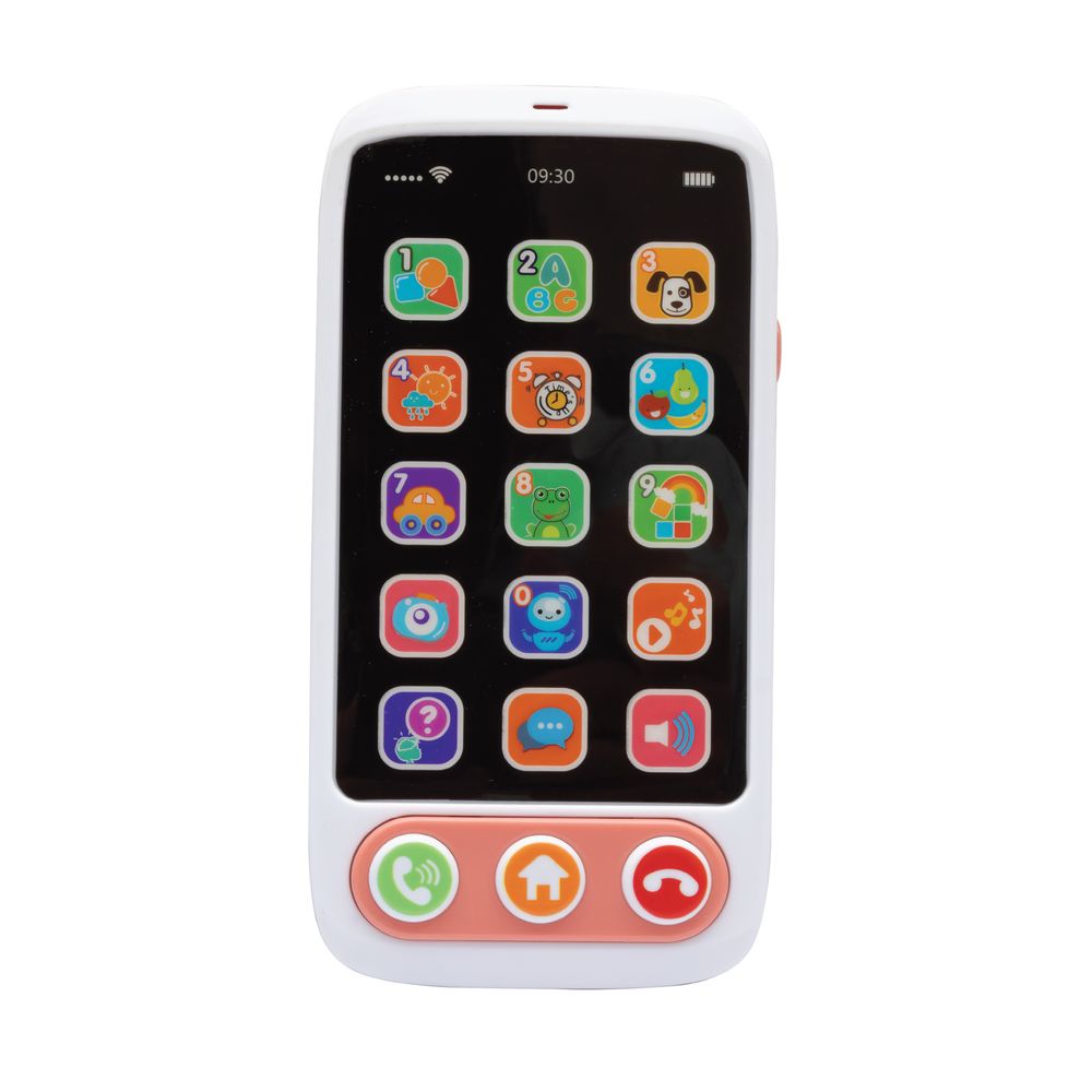 مون - لعبة إلكترونية تعليمية وموسيقية من إيه-فون - أبيض/وردي