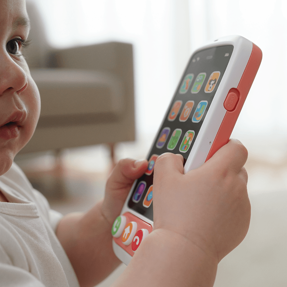 مون - لعبة إلكترونية تعليمية وموسيقية من إيه-فون - أبيض/وردي