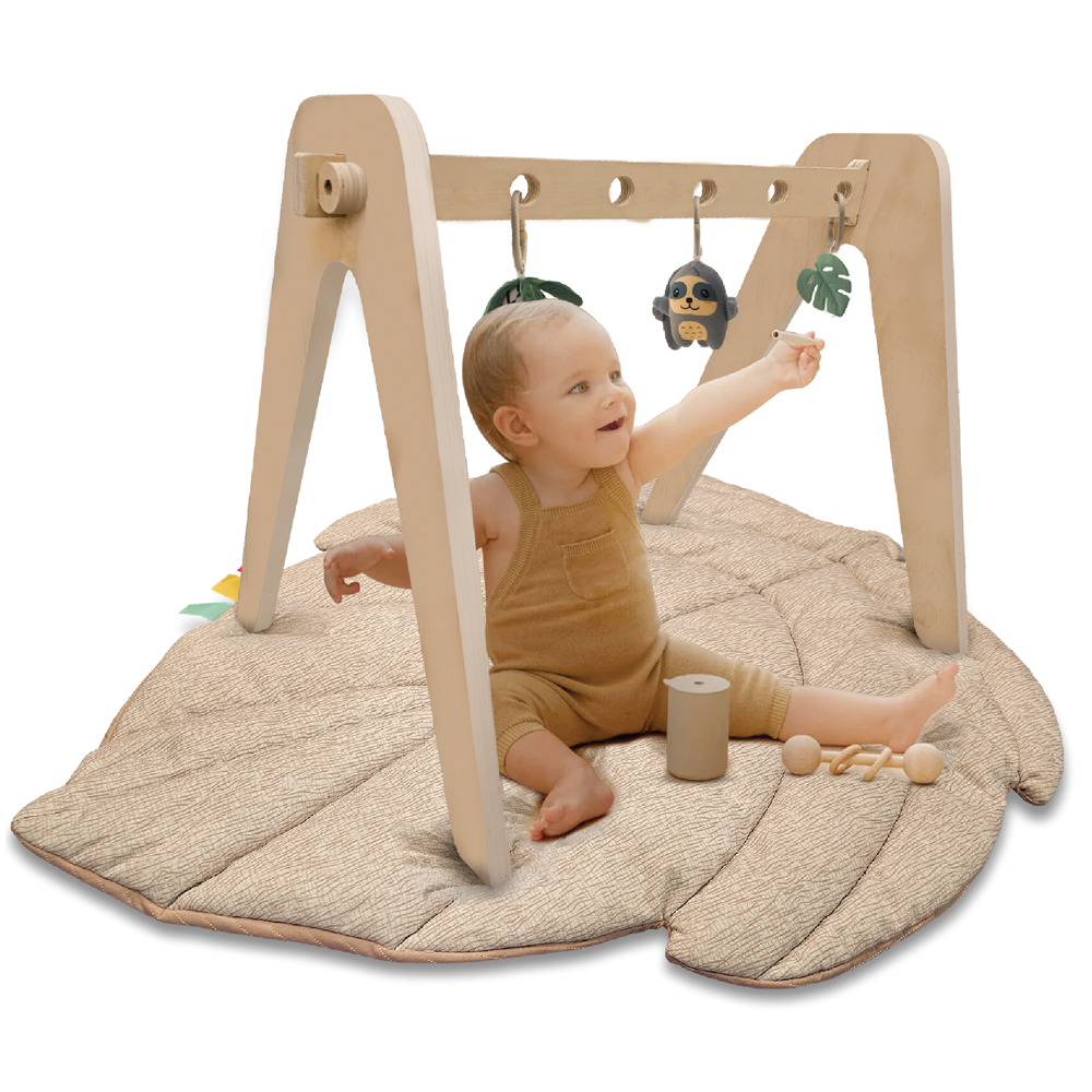 Moon - Natures Nook Maple Leaf Shaped Baby Playmat - Beige