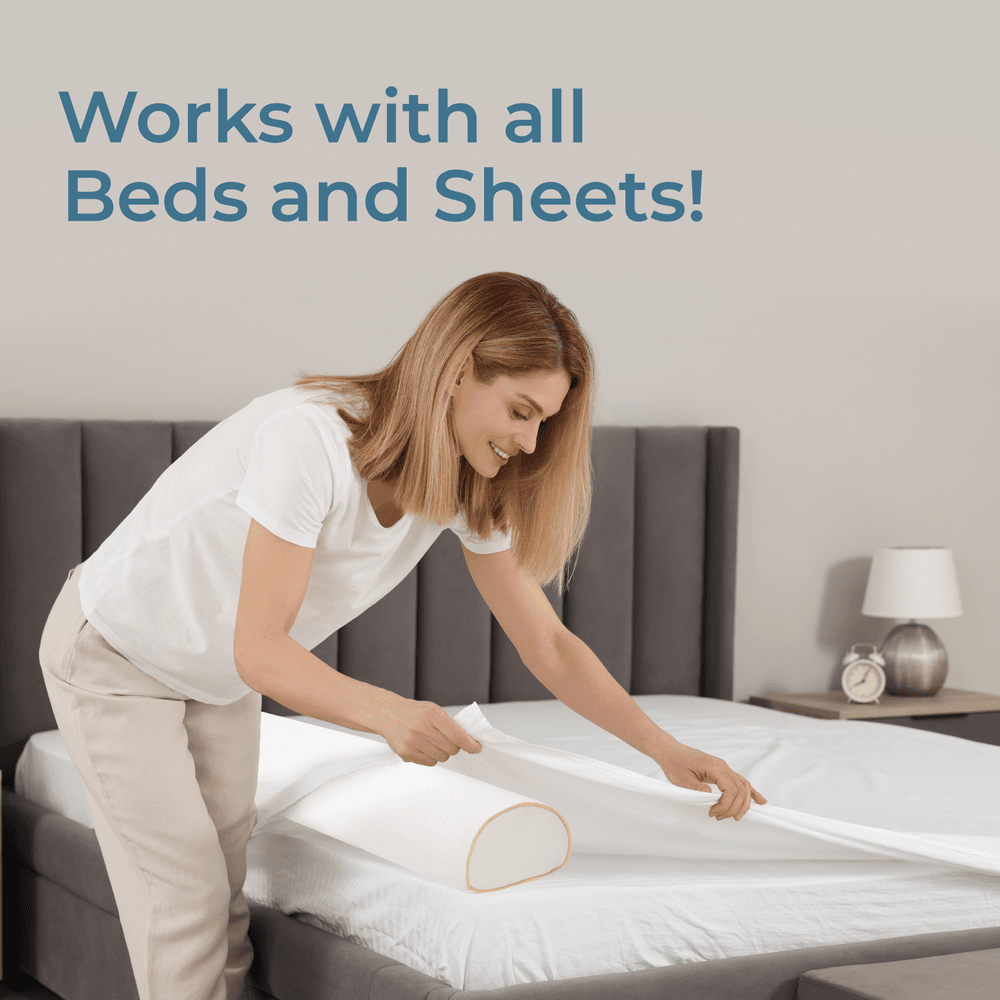 MOON - Organic Toddler Half Moon Bed Bumper - 1 Pc - White