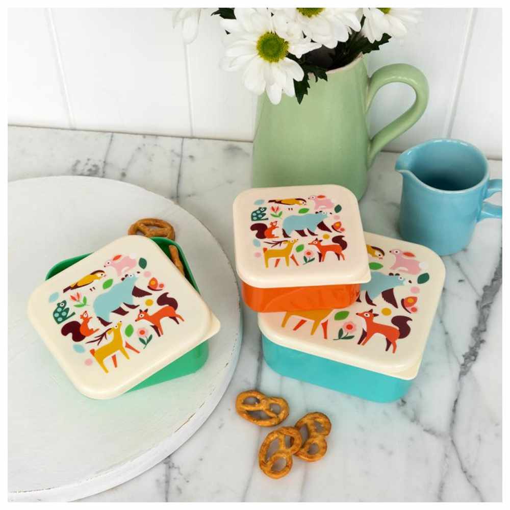 Rex London - Snack Boxes - Woodland - 3 Pcs