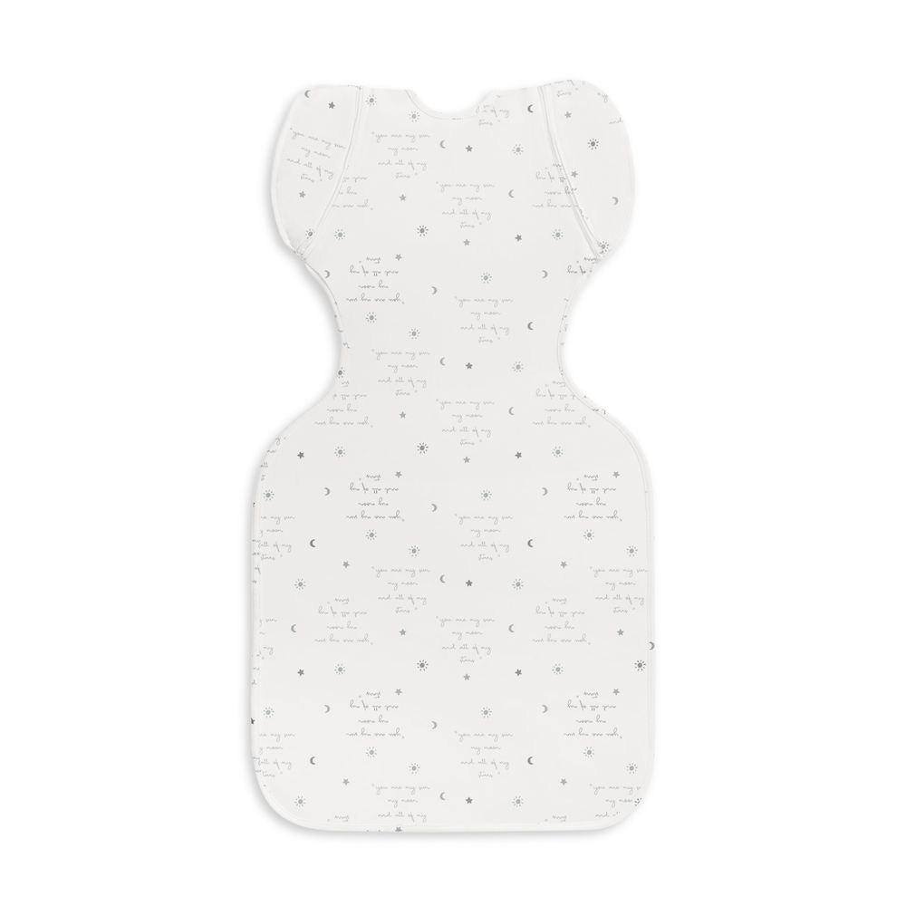 لوف تو دريم - كيس نوم سوادل أب انتقالي قابل للتمدد - يو آر ماي - أبيض