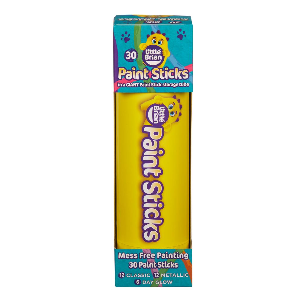 لتل برين - أنبوب تخزين أقلام الطلاء 30 لون - قد يختلف اللون