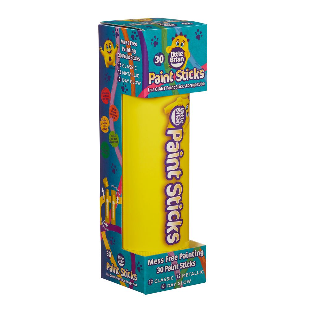 لتل برين - أنبوب تخزين أقلام الطلاء 30 لون - قد يختلف اللون