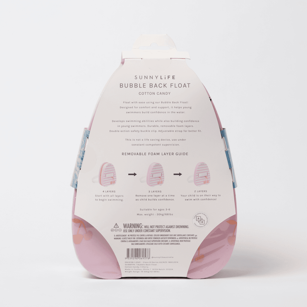 SunnyLife - Bubble Back Float Cotton Candy Cherry