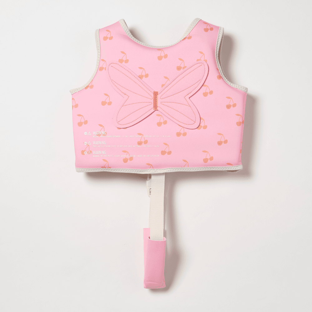 SunnyLife - Kids Swim Vest - Cotton Candy Cherry_ 2-3Y