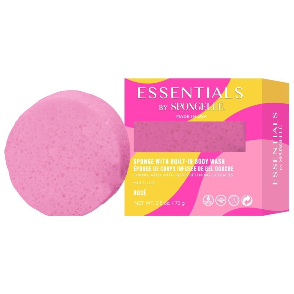 Spongelle - Essentials Rose Body Wash Infused Buffer- 70 gm