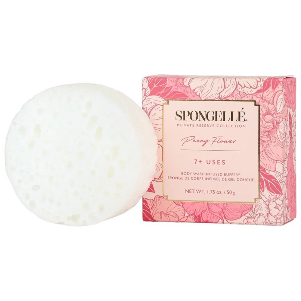 Spongelle - Private Reserve Buffer Peony Flower Body Wash Infused Spongette - 50 gm