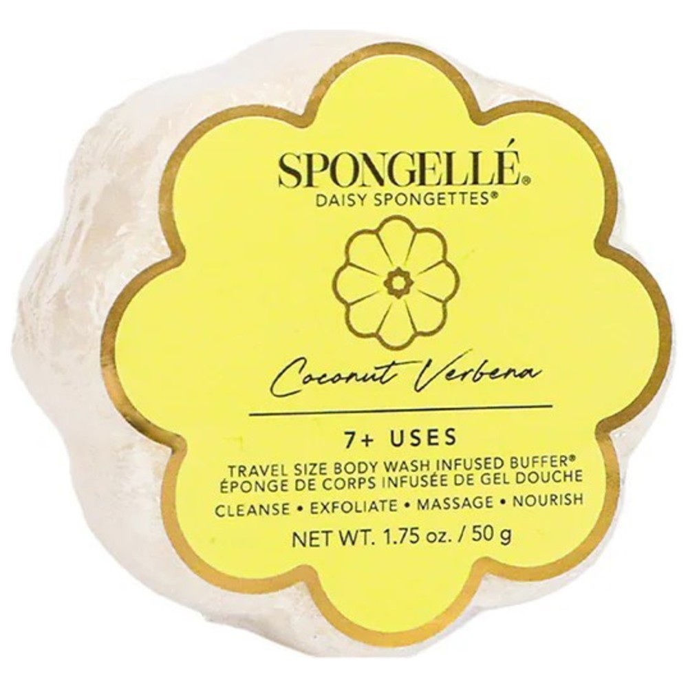 Spongelle - Daisy Collection Coconut Verbena Body Wash Infused Spongette - 50 gm