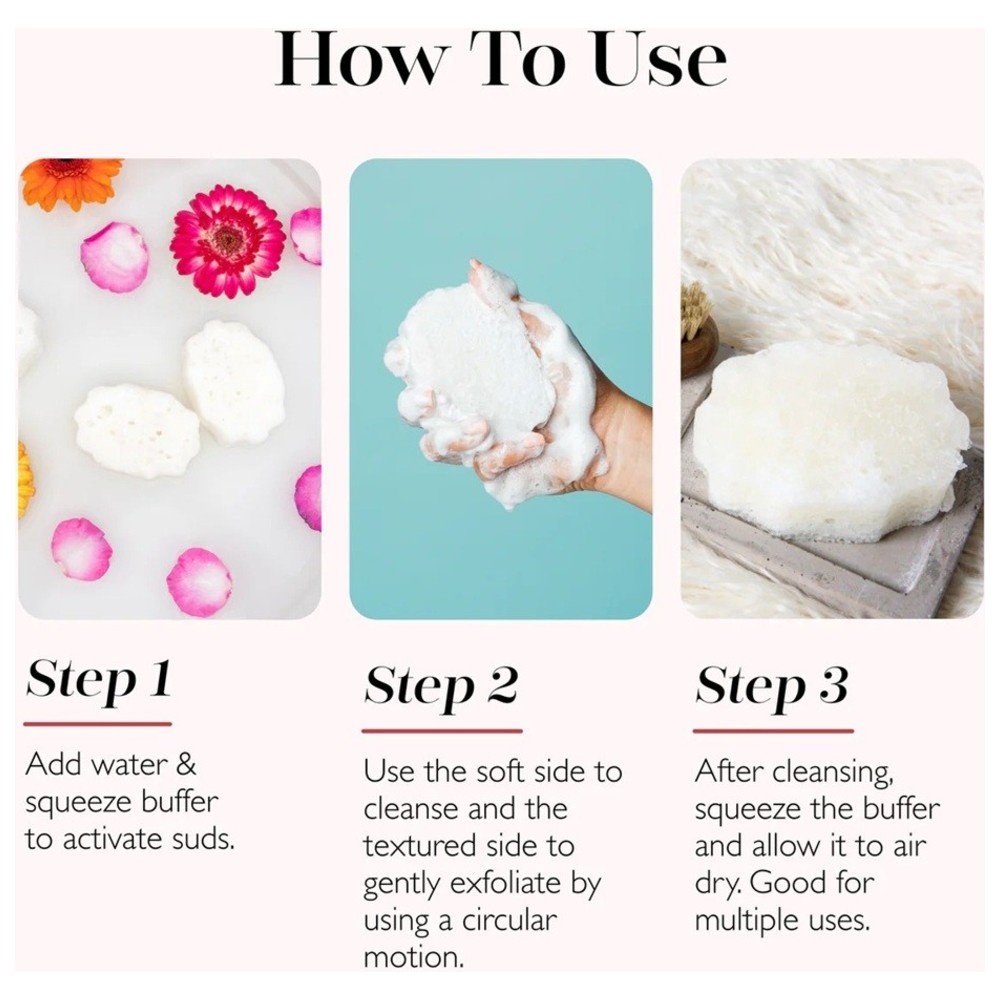 Spongelle - Pedi Pop Cotton Candy Foot Buffer & Nail File - 85 gm