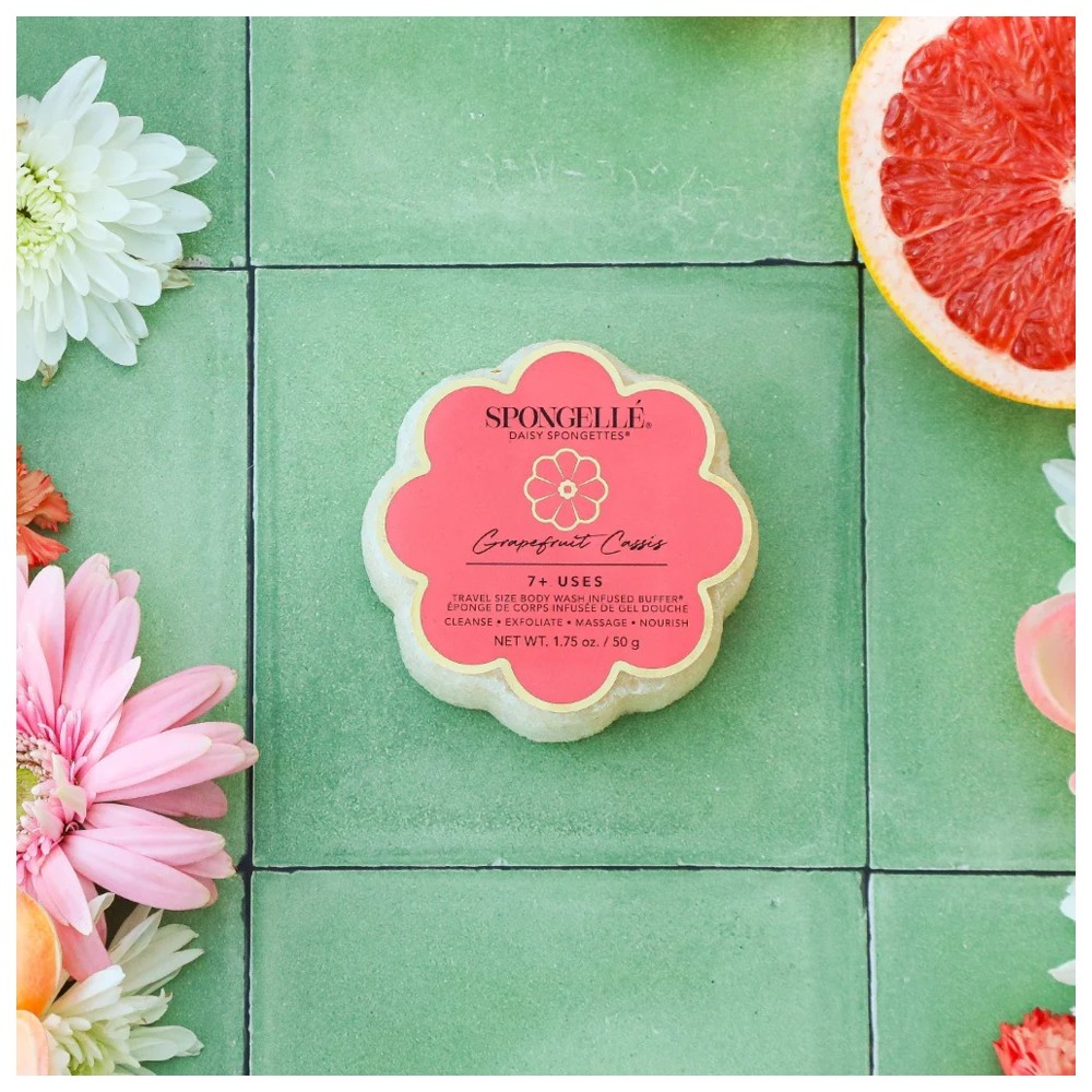 Spongelle - Daisy Collection Grapefruit Cassis Body Wash Infused Spongette - 50 gm