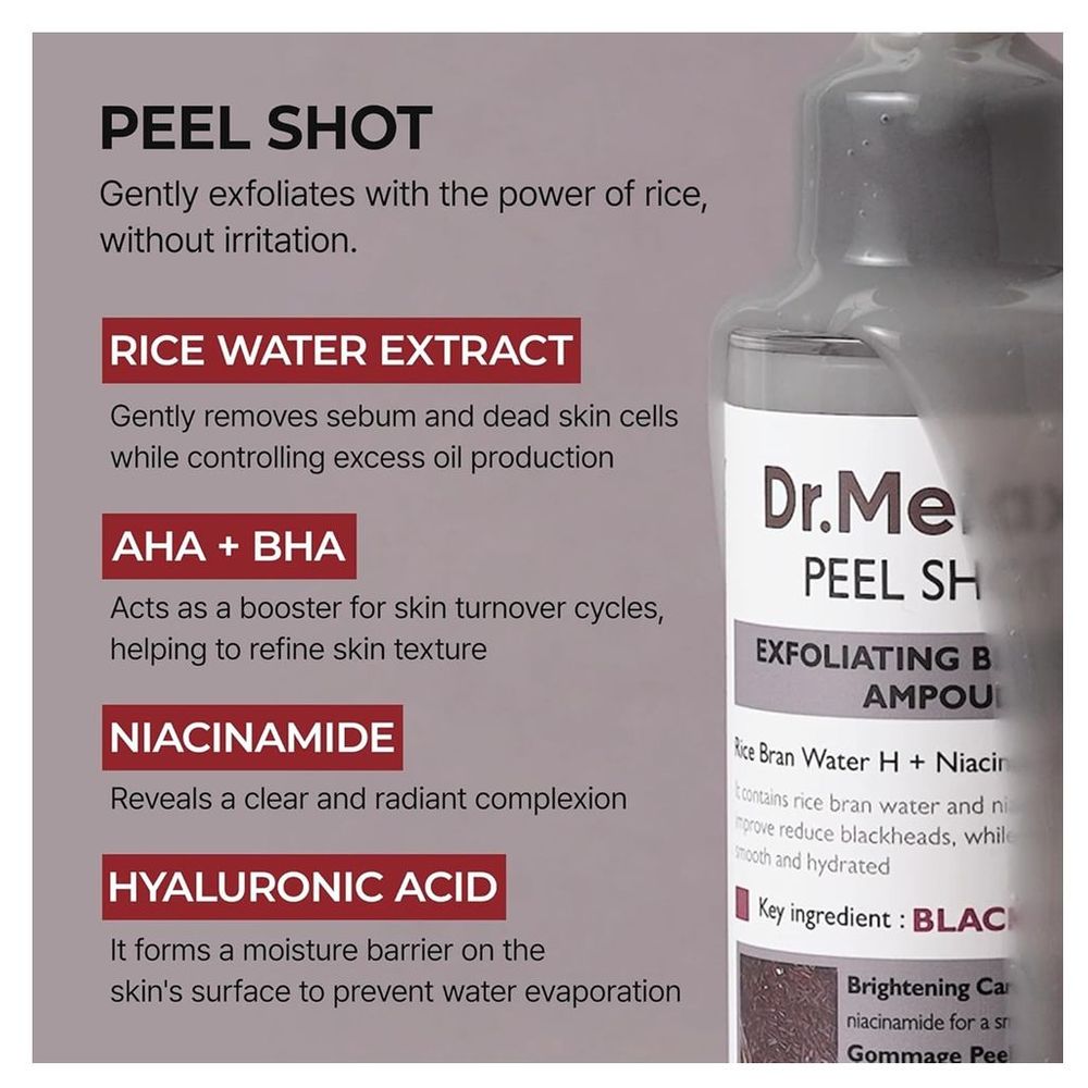 Dr. Melaxin - Peel Shot Exfoliating Black Rice Ampoule - 80 ml