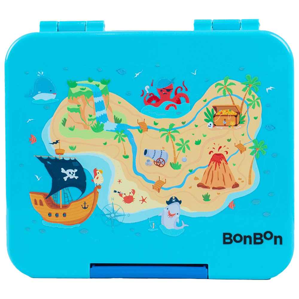 BonBon - Elite Mini 4 Compartment Leakproof Lunchbox - Pirate Maze