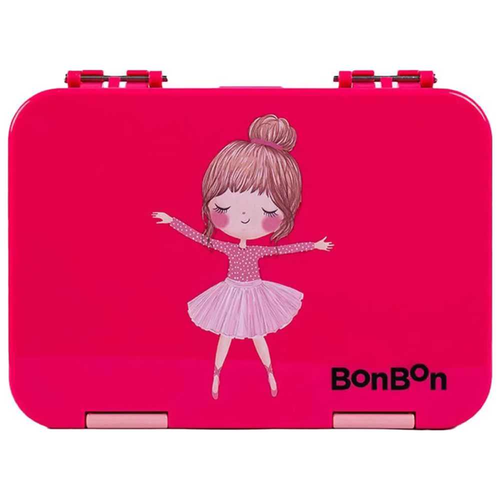 BonBon - Prime 4-6 Compartment Leakproof Lunchbox - Pink Ballerina