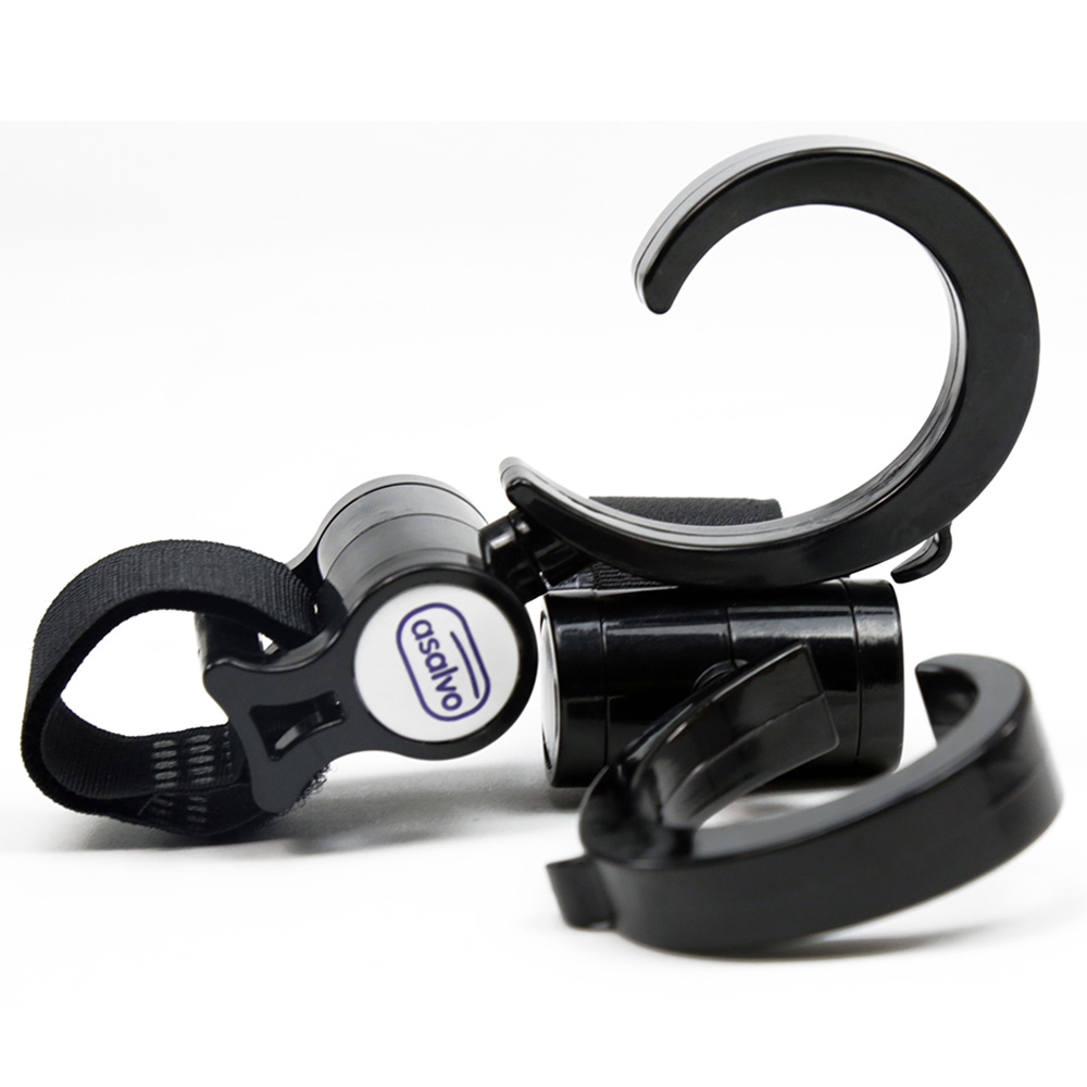 أسالفو - مشابك عالمية لعربيات الأطفال والمهود - أسود