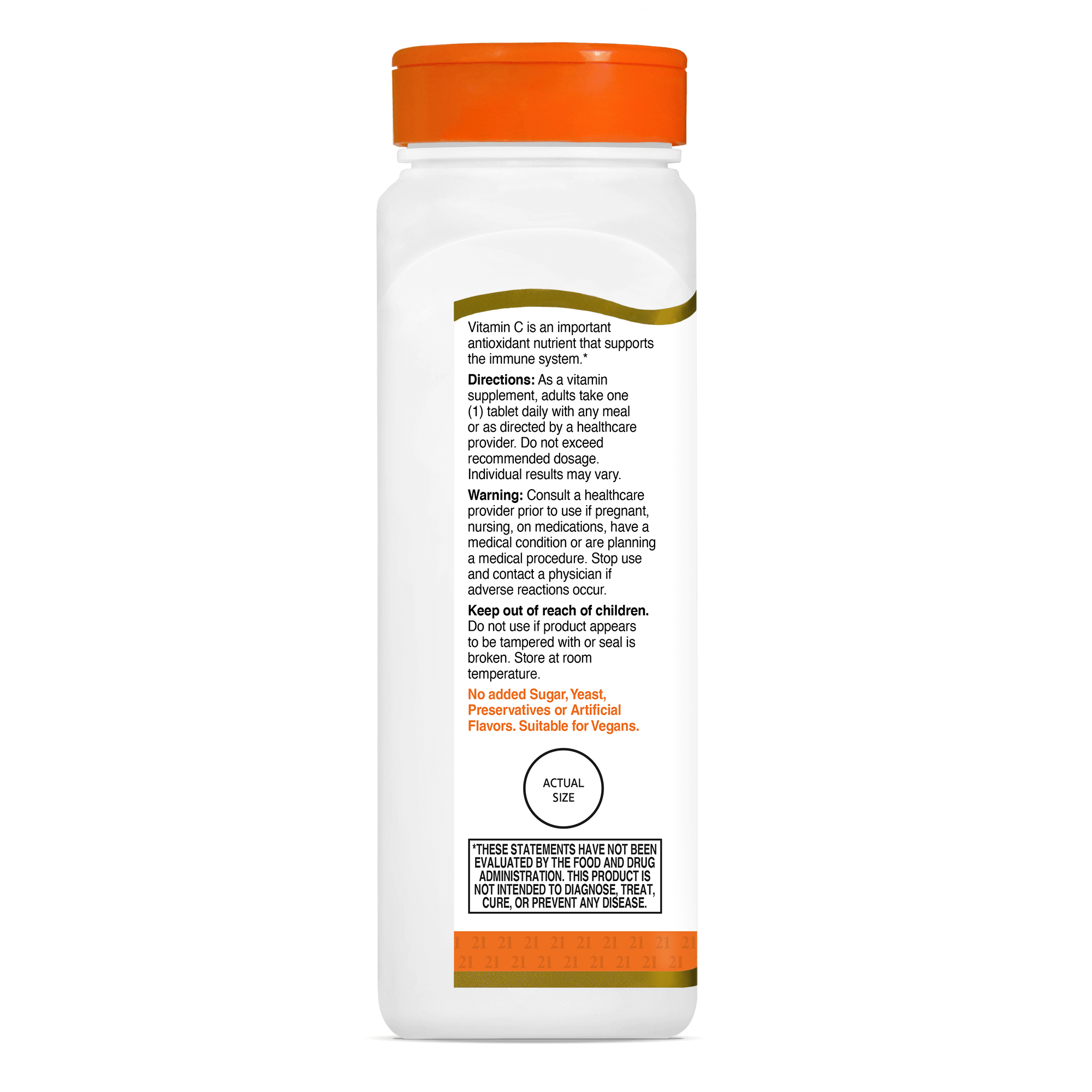 21st Century - Vitamin C 500 mg Tablets - 250 Pcs