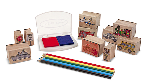 Melissa & Doug Vehicle Stamp Set