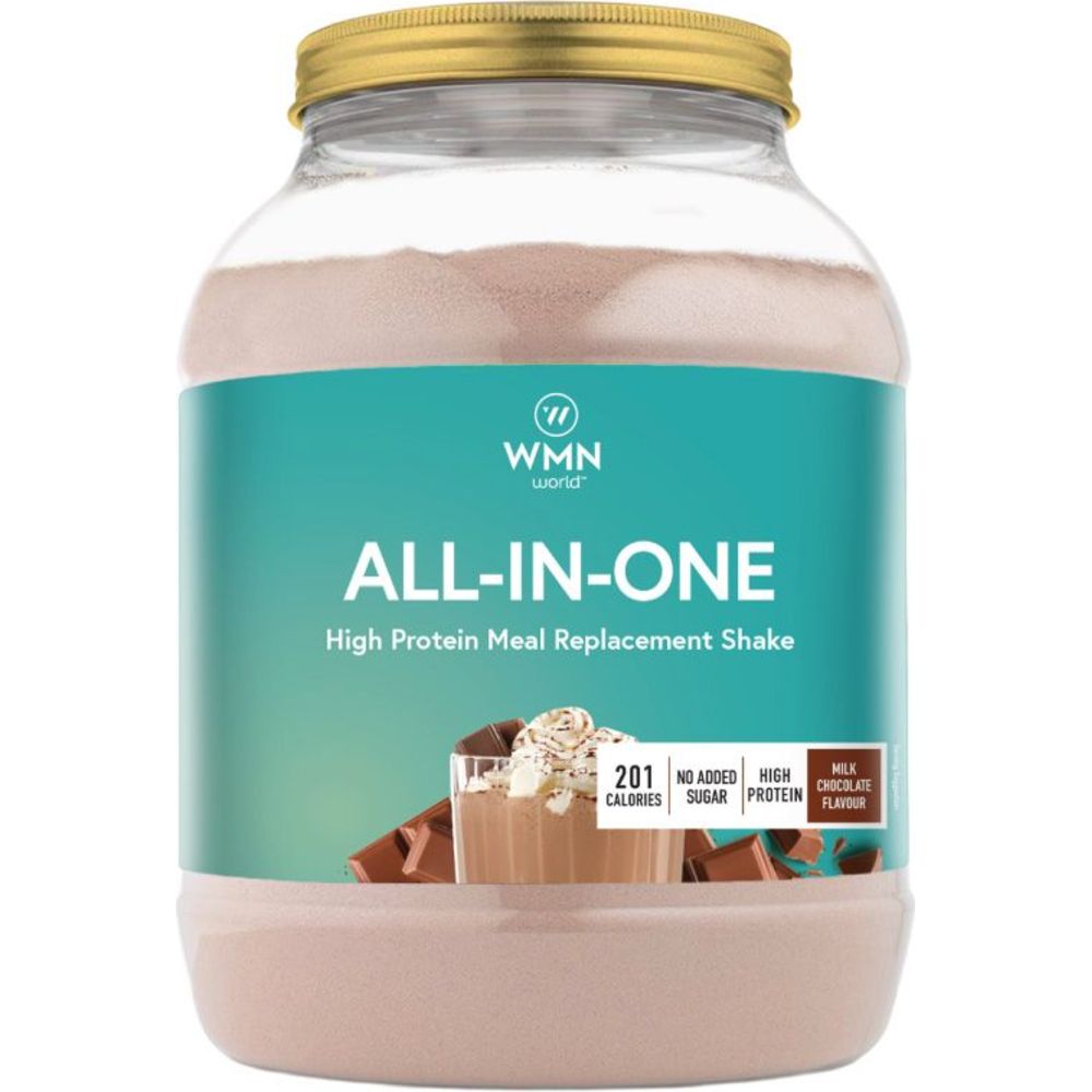 WMN World - All-In-One Meal Replacement Supplement With Vitamins & Prebiotics - Chocolate Milkshake Flavour 1Kg
