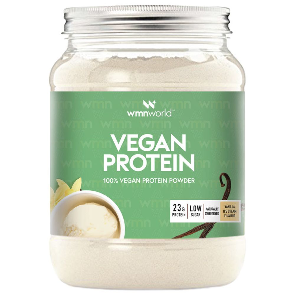 WMN World - Vegan Protein - Natural Vanilla Ice Cream Flavour 500g