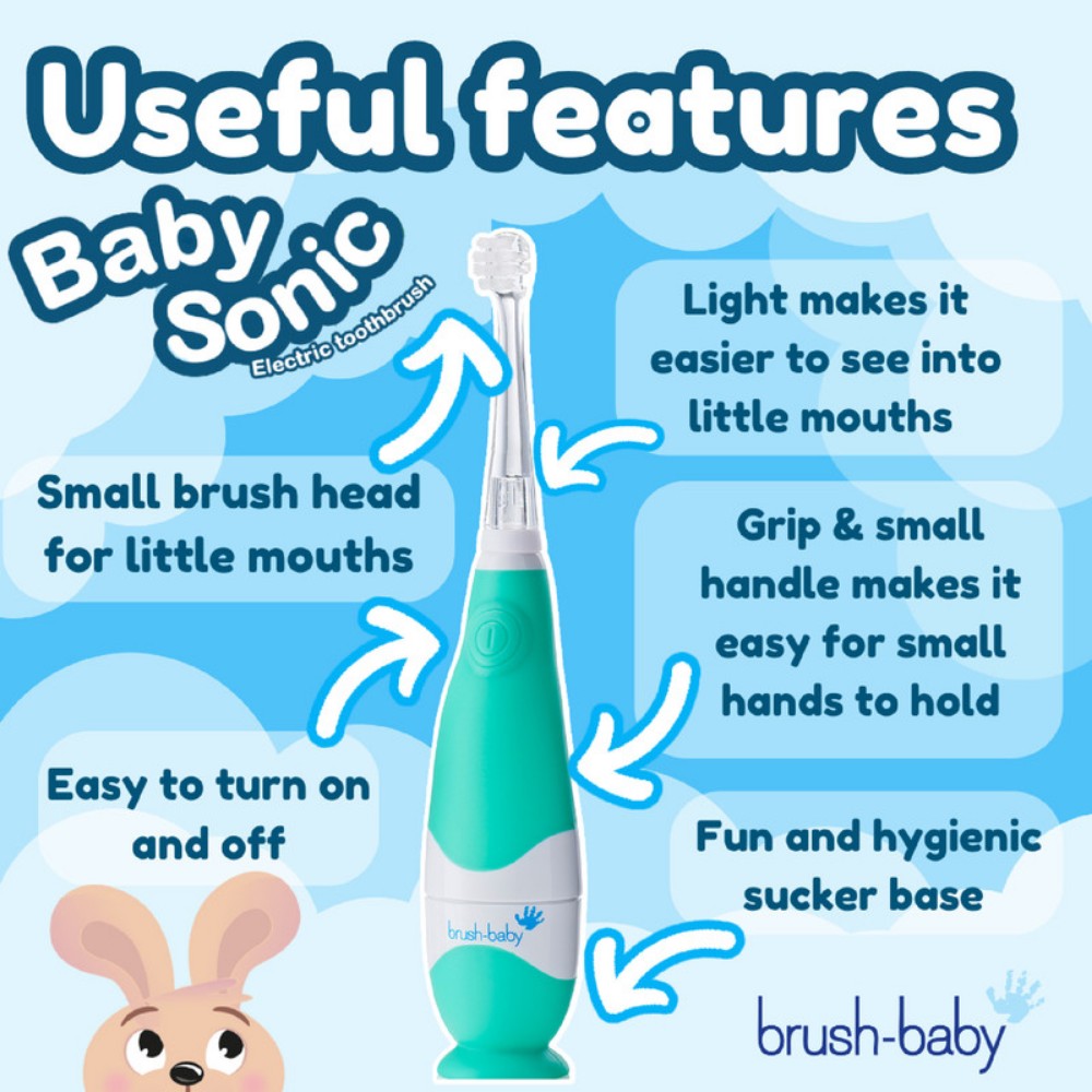 Brush Baby Babysonic Electric Toothbrush - Teal