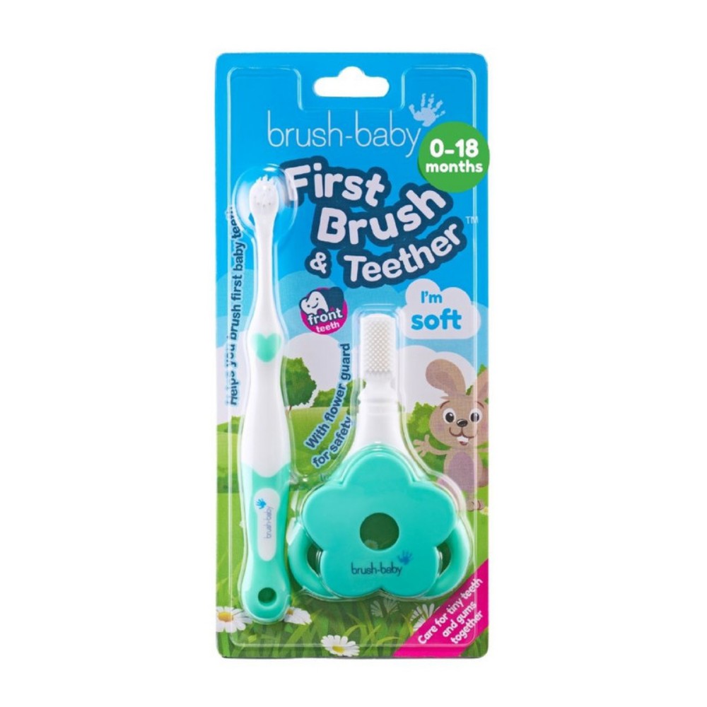 Brush Baby - My Firstbrush and Teether Set - Green