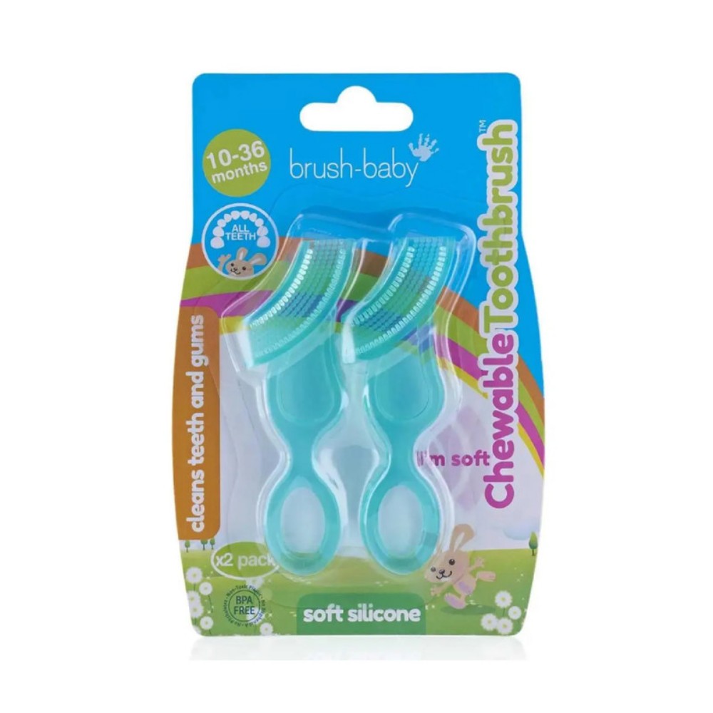 Brush Baby - New Chewable Toothbrush - Pack of 2
