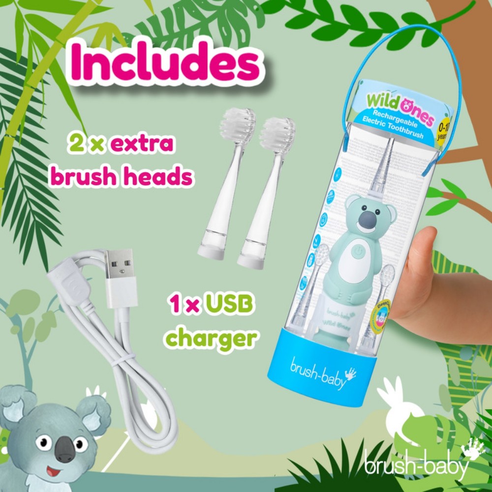 Brush Baby - Wildones Kids Electric Rechargeable Toothbrush - Koala