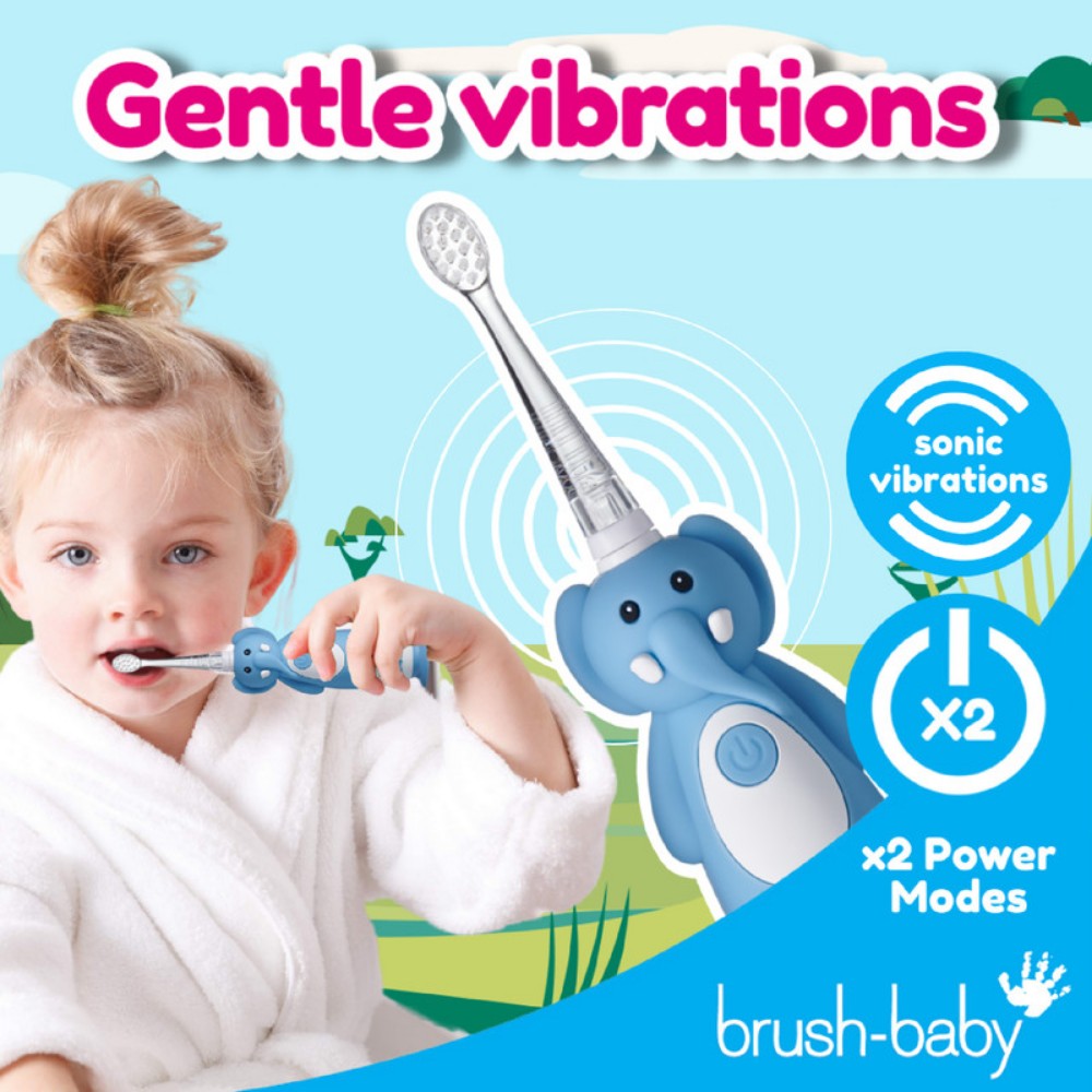 Brush Baby - New Wildone Elephant Rechargeable Toothbrush