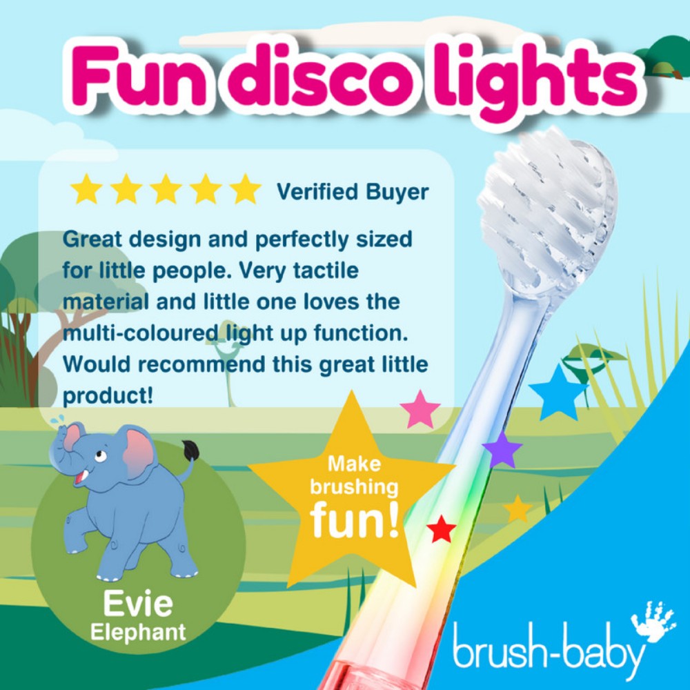 Brush Baby - New Wildone Elephant Rechargeable Toothbrush
