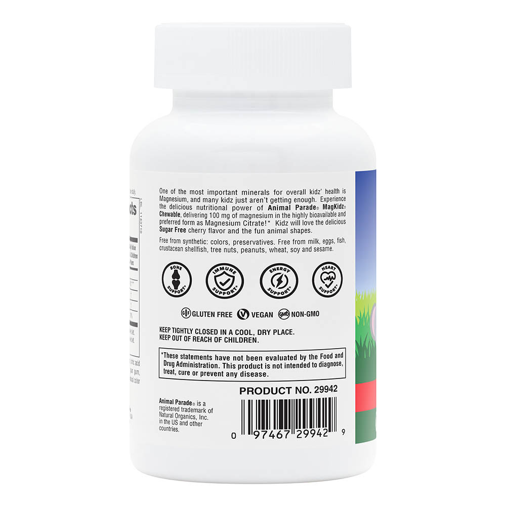 ناتشيرز بلاس حبوب مغنيسيوم أنيمال بيراد عدد 90