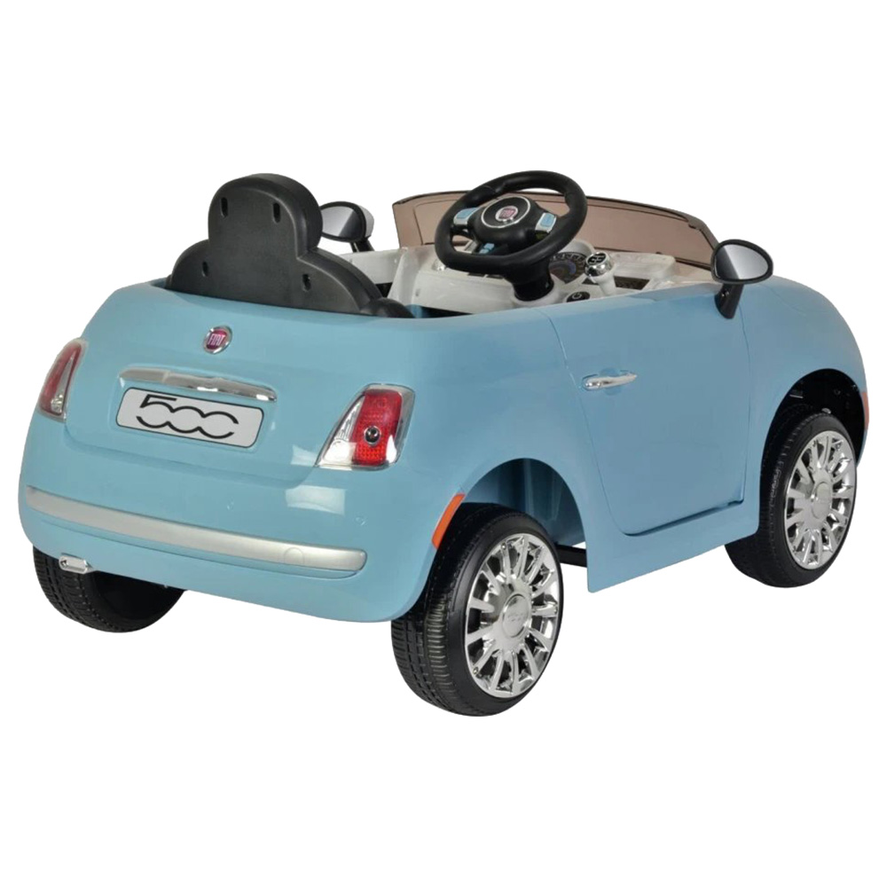 Fiat - 500 Kids Rideon Car - Blue - 12V
