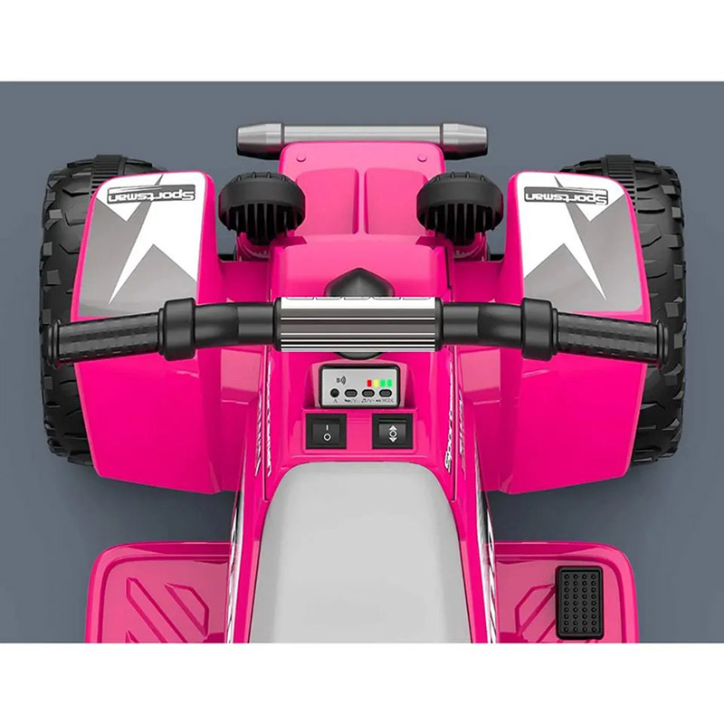 Amsham - Kids Quad Bike - Pink - 6V