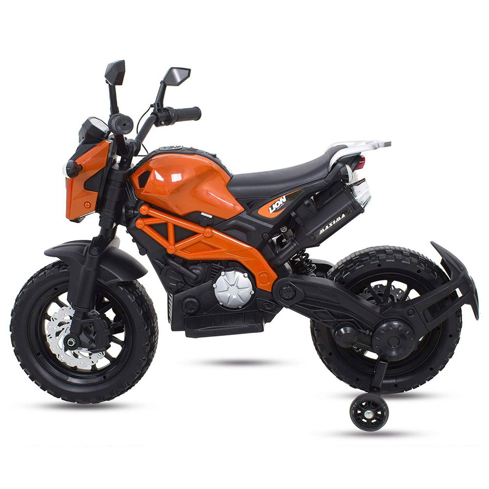 Amsham Toys - Kids Battery Operated Ride-On Bike - Red - 12 V