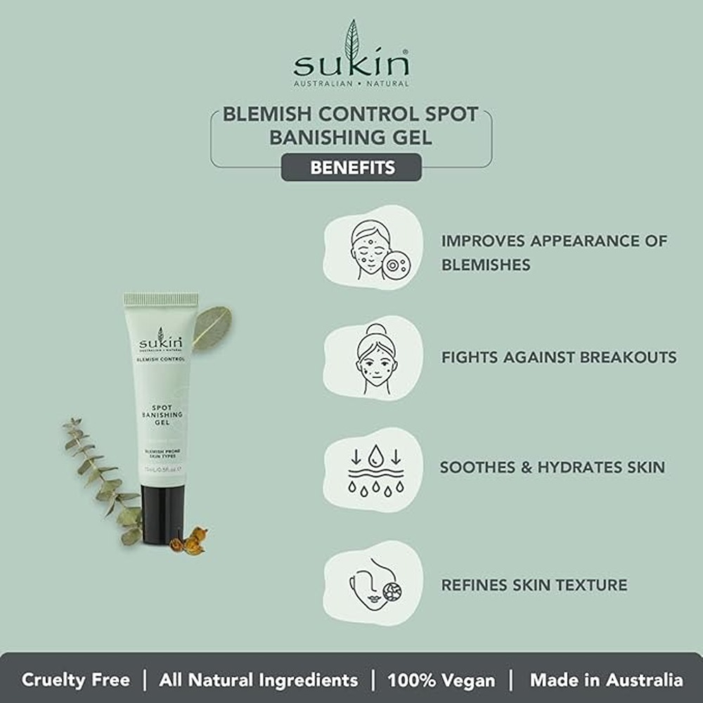 Sukin - Blemish Control Spot Banish Gel - 15ml