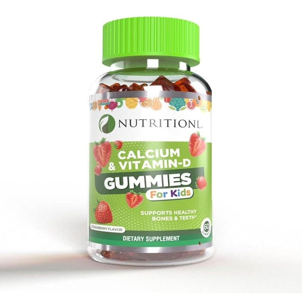 Nutritionl - Calcium & Vitamin D Gummies For Kids - Stawberry  - 60pc