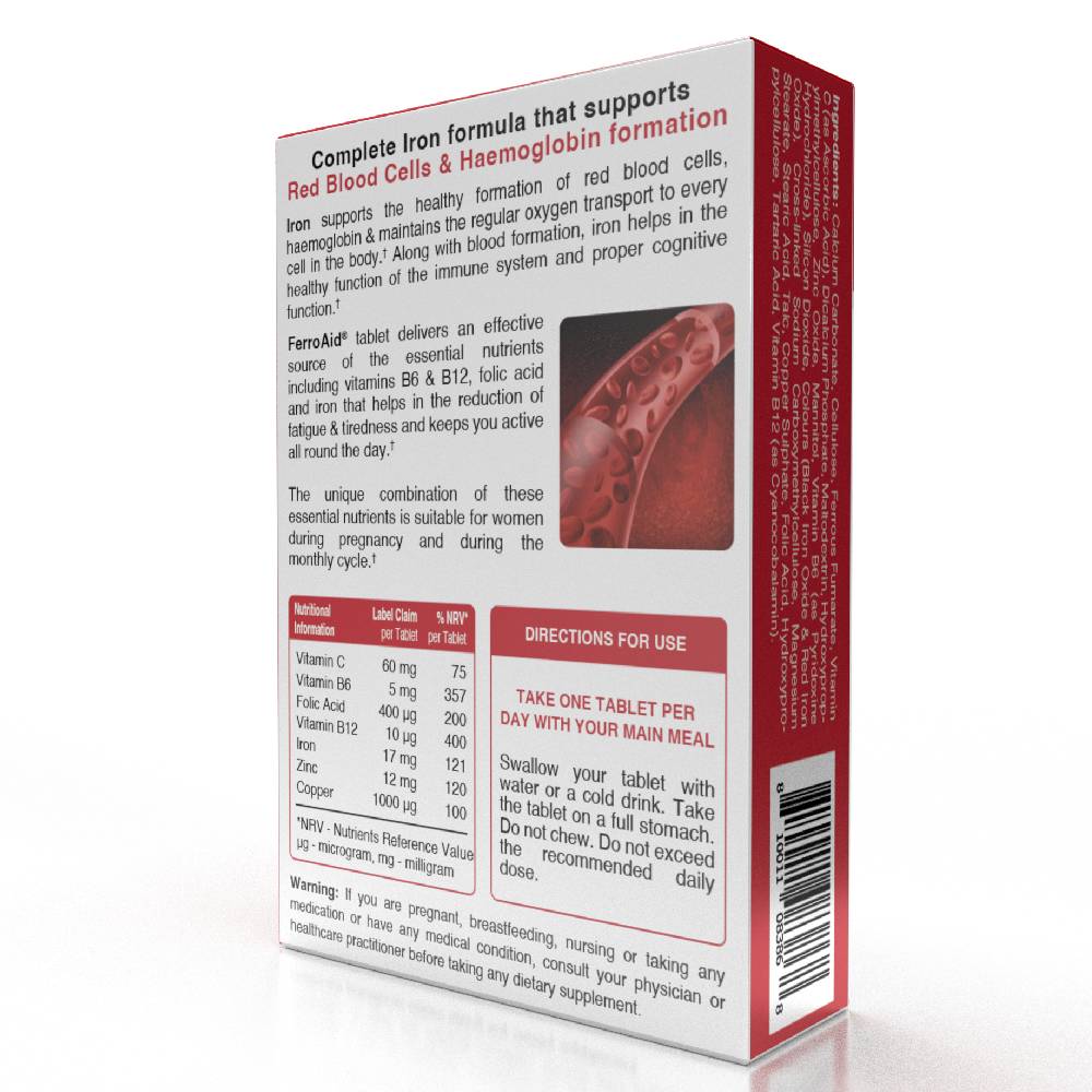 فيتال هيلث كير - حبوب الحديد فيروايد - 30 حبة