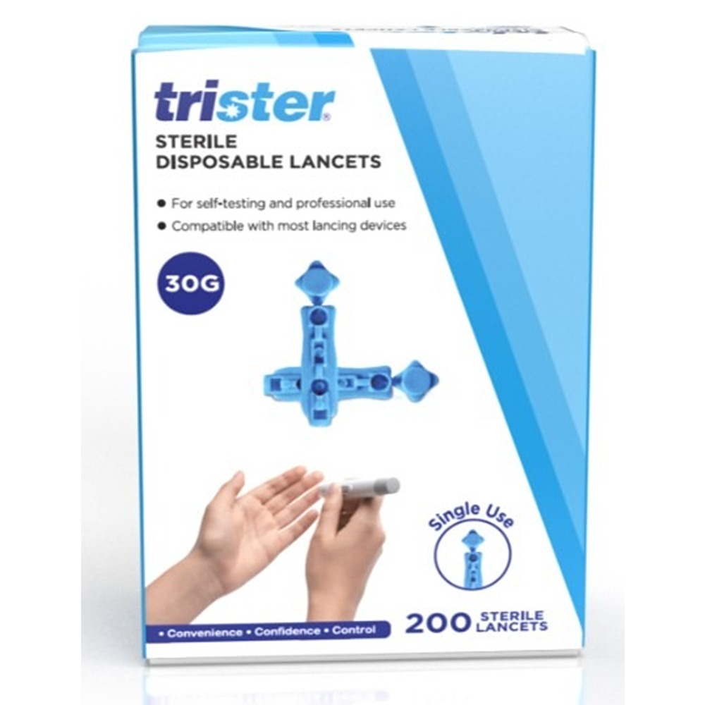 تريستر - إبر وخز معقمة للاستعمال مرة واحدة - 30 - عدد 200