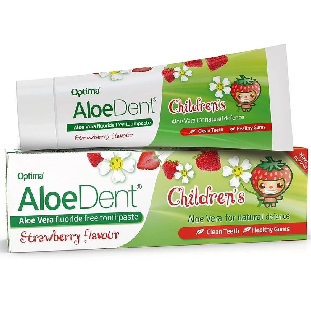 AloeDent - Children's Aloe Vera Toothpaste - Strawberry - 50 ml