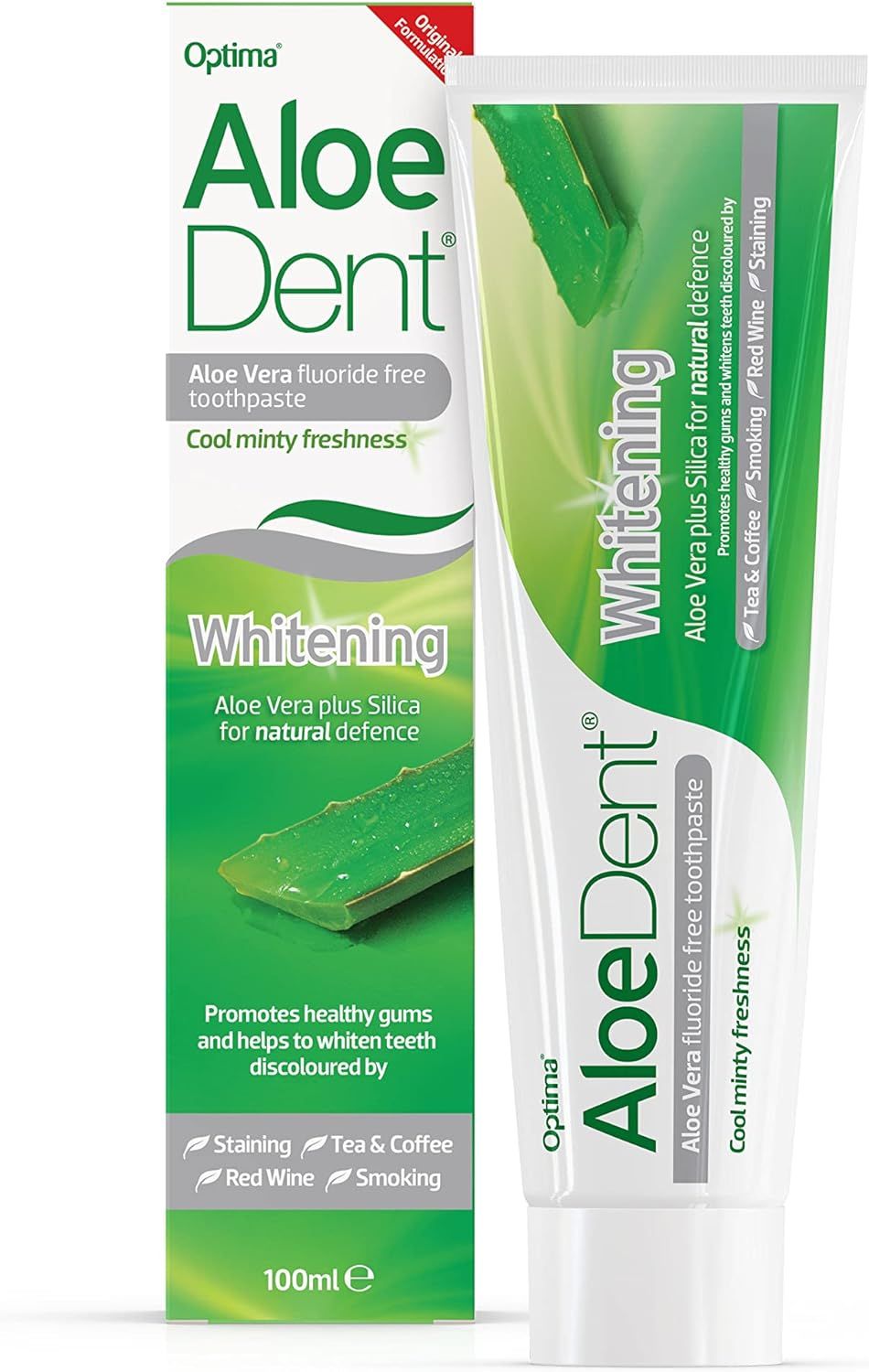 AloeDent - Aloe Whitening Toothpaste With Silica & Tea Tree - 100ml