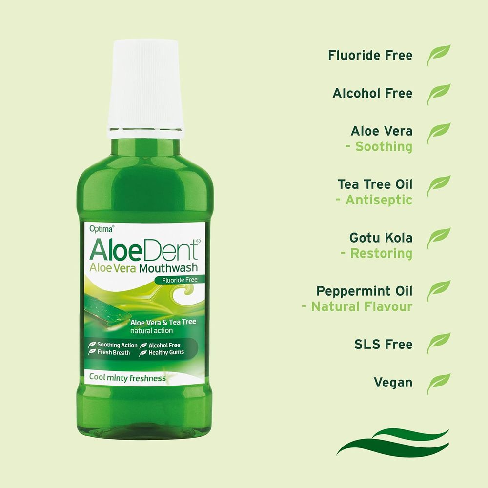 AloeDent - Aloe Vera Mouthwash With Tea Tree 250ml