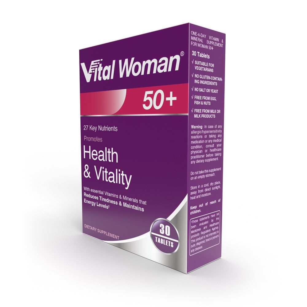 Vital Healthcare - Vital Woman 50+ Multivitamin Supplement Tablets - 30's