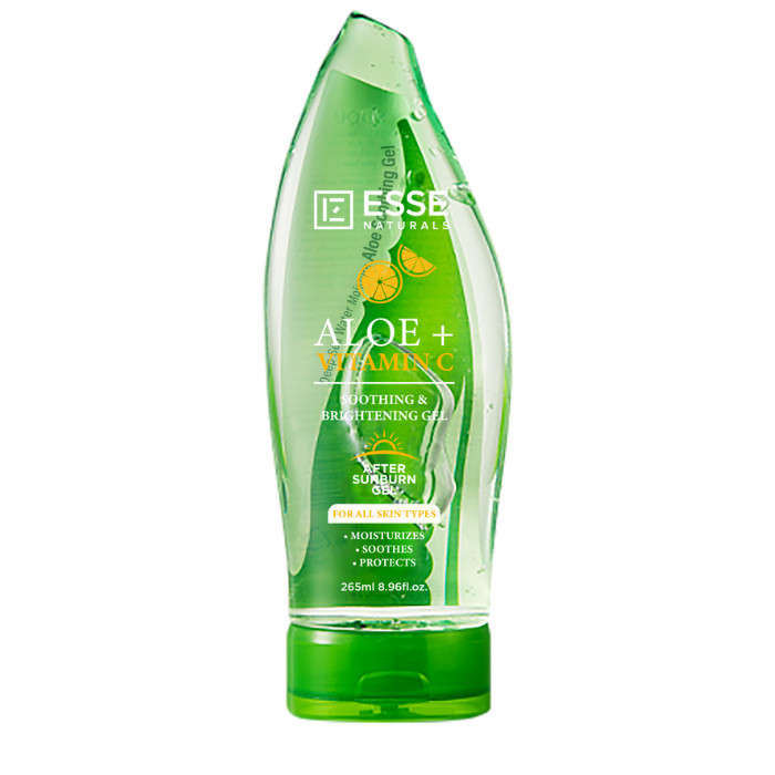 Essentialz - Naturals Aloe Vera Soothing & Brightening After Sunburn Gel With Vitamin C - For All Skin Types 265ml